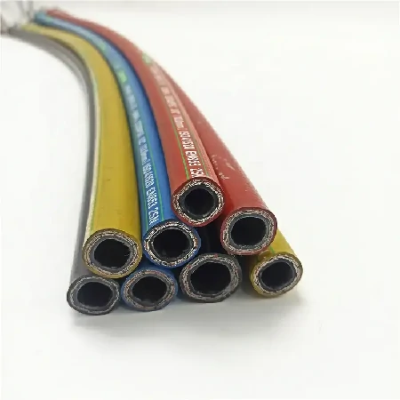 Introduce of SAE 100 R1AT  Smooth and Wrapped cover Colourful hydraulic hose